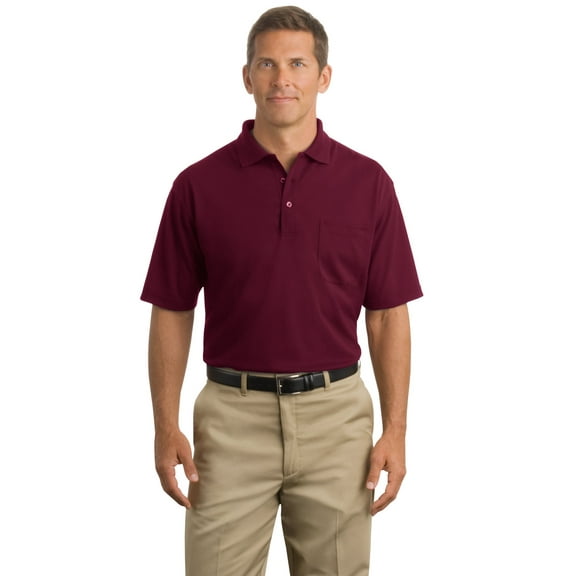 Cornerstone Men's Comfortable Pocket Pique Polo Shirt