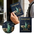 thumbnail image 2 of Anniversary Passport Business Card Holder Travel Organizer With RFID Blocking Technology, 2 of 6
