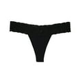 thumbnail image 6 of Sunm Boutique Women's Thongs, T Back Low Waist See Through Panties Cotton Seamless Lace Thongs for Women, 6 of 12
