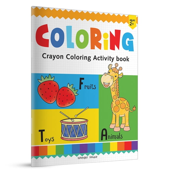Pre-Owned Preschool Activity Books Coloring: Crayon Fun Activity Book, (Paperback)