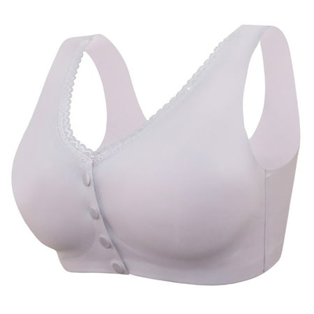 IDALL Bralettes for Women Front Closure Bras for Women Bralettes for Women Sport Plus Trim Yoga Lace Size Breathable Underwear Underoutfit Bras for Women Lace Bralette Purple L