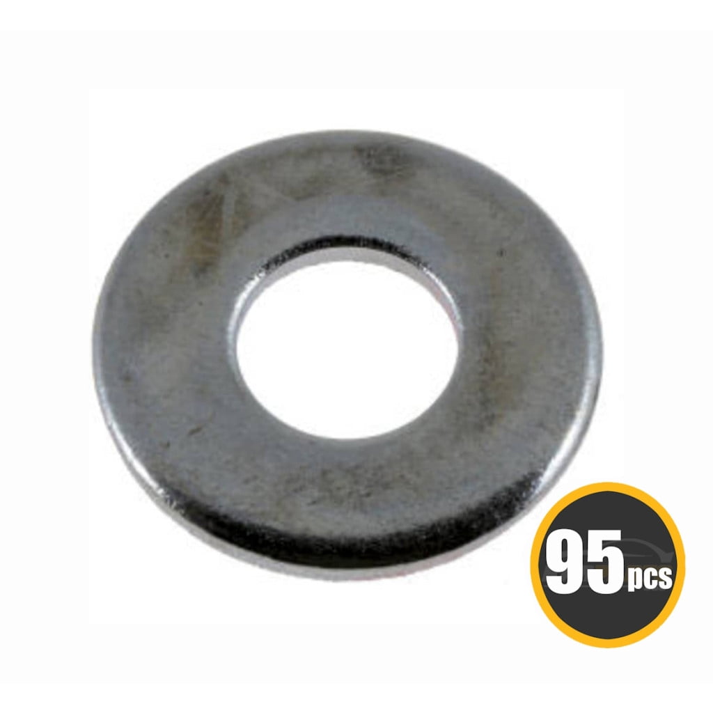 KarParts360 Multi-Purpose Washers | Steel | Natural Color | Zinc-Plated Finish | Flat Type