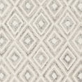 thumbnail image 6 of SAFAVIEH Micro-Loop Steve Geometric Diamonds Wool Area Rug, Grey/Ivory, 5' x 8', 6 of 7