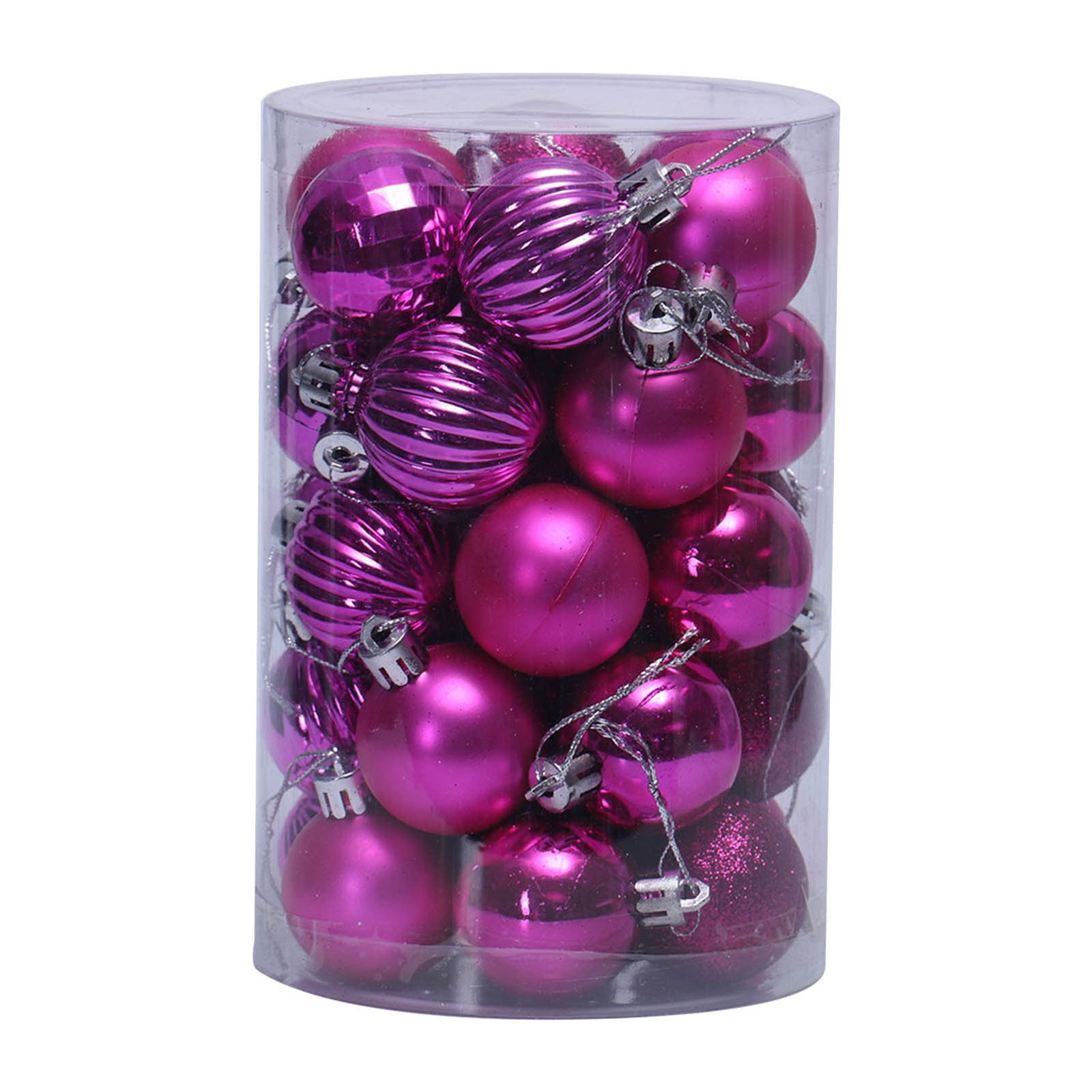 34PCS Christmas Balls Ornaments, 60MM Painted Shatterproof Festive Wedding Hanging Ornaments
