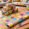 thumbnail image 4 of Horivan 43cm×10m Thick Watercolor Series Gift Wrapping Paper Roll Birthday Holiday Present Packing Paper, 4 of 8