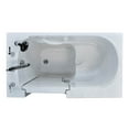 thumbnail image 4 of Meditub 2646Ls 46" Fiberglass Soaking Walk In Tub For Alcove, Corner, Or Single Wall, 4 of 7