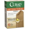 Curad Antibacterial Fabric Bandages, Flex Fabric 3/4" x 3" Tan - 30 Counts