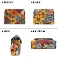thumbnail image 7 of TSOVTHRID Colorful Daisy Print Crossbody Bag Women's Shoulder Handbag Minimalist Cell Phone Purse for Women Waterproof PU Leather Crossbody Handbags Purses with Chain Strap, 7 of 7