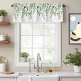 thumbnail image 2 of Rat Tailings Valance Curtain Green Plants Leaf Farmhouse Window Valances Rod Pocket Short Curtains Window Treatments for Kitchen Bedroom Bathroom Laundry 42" x 12", 2 of 9