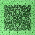 thumbnail image 1 of Ahgly Company Indoor Square Oriental Emerald Green Traditional Area Rugs, 3' Square, 1 of 4