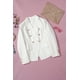 thumbnail image 4 of ABPHQTO Blazer con botones de novedad de manga larga con doble botonadura blanca para mujer, 4 of 5