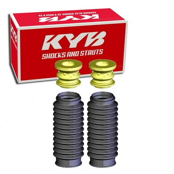 2 pc Rear Suspension Strut Bellows compatible with Toyota Highlander 2008-2013