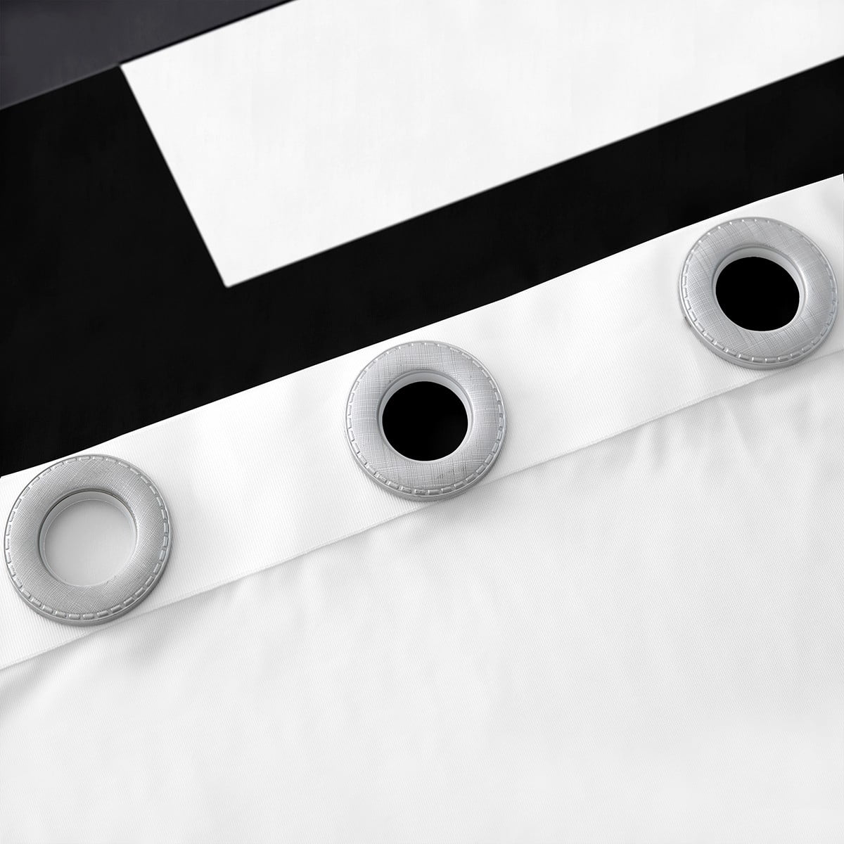 Erosebridal Black White And Grey Window Curtains 42"Wx84"L For Men,Abstract Geometric Blackout Curtains Geometry Square Striped Window Curtains Simple Lines Curtains 2 Panels Modern Bedroom Decor