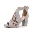 thumbnail image 2 of Nueva moda de verano para mujer, tacones altos ahuecados, sandalias de tacón grueso, zapatos de mujer Wmkox8yii hfjk175, 2 of 4