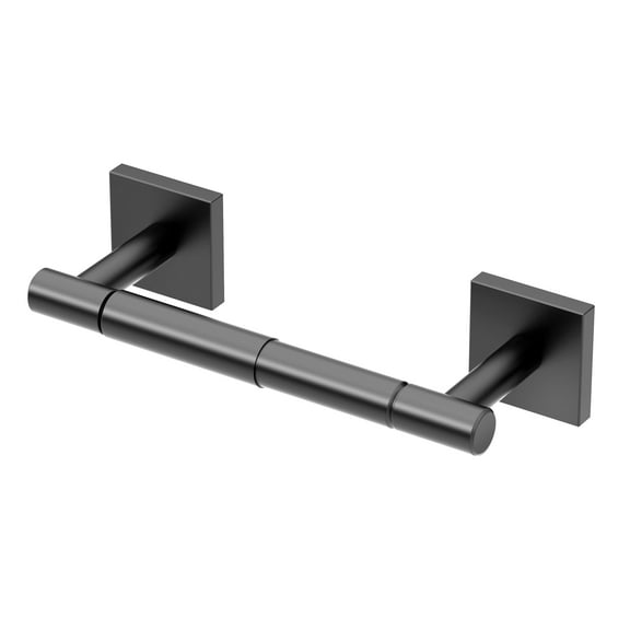 Gatco 4053AMX Elevate Standard Toilet Paper Holder, Matte Black