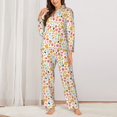 thumbnail image 2 of Sikiie Afternoon Tea Women's Long-Sleeve Shirt and Full-Length Bottom Pajama Set (s-xxl)-Medium, 2 of 7