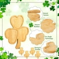 thumbnail image 7 of Decorative Plates for Shamrock,Wooden Shamrock Plate,St. Patrick's Day Shape Plates,Heart Shaped Serving Tray,Shamrock Plates for Festive Gatherings, 7 of 7