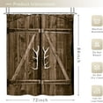 thumbnail image 5 of Extra Long Old Barn Door Shower Curtain Rustic Wood Plank Wooden Garage Farmhouse 72Wx84H Inch 12 Pack plastic hooks Vintage Country Decor Fabric Bathroom Polyester Waterproof WW-YMDV, 5 of 6