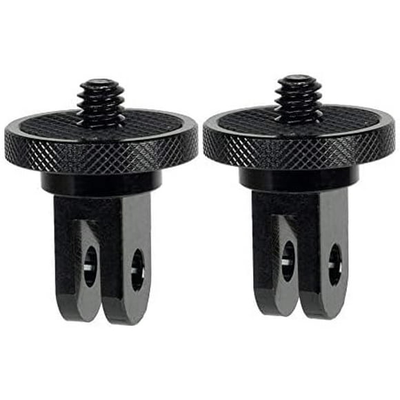 Camera Mount Adapter 1/4" -20 Conversion Adapter Tripod Mounting for Aluminum Metal - Mount Your Camera to Any for GoPro Mount Accessory,2 Pack