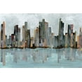 thumbnail image 2 of Fagalde, Jarman 14x11 White Modern Wood Framed Museum Art Print Titled - Second City II, 2 of 4