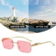 thumbnail image 4 of Gafas de sol cuadradas sin marco decorativas Cheetah, gafas de sol de metal, gafas, hechas de metal y PC, 4 of 5