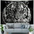 thumbnail image 4 of GOSMITH Tiger Tapestry, Wild Predator Animal Tapestries, Black and White Tapestry Wall Hanging for Bedroom Living Room Decor Painting, 4 of 6