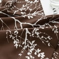 thumbnail image 5 of Spirit Linen Home - King Microfiber Foliage Chocolate/White Sheet Set, 5 of 8