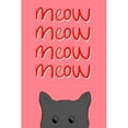 thumbnail image 3 of Navas, Emily 13x18 Black Modern Framed Museum Art Print Titled - Meow, 3 of 5