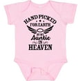 thumbnail image 3 of Inktastic Handpicked for Earth by My Auntie in Heaven with Angel Wings Boys or Girls Baby Bodysuit, 3 of 5