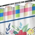 thumbnail image 3 of Pioneer Colorful Floral Shower Curtain for Bathroom Home Decor Bathtubs Waterproof Fabric Curtain with 7 Hooks 36x72in, 3 of 6