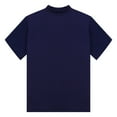thumbnail image 3 of Miutii Men's Basic Shirt Tops Short Sleeve Mock Neck T-shirts Thermal Underwear Pullovers Undershirt Blue XL, 3 of 8