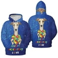 thumbnail image 3 of Autism Awareness Whippet Accept Understand Love All Over Print 3D Hoodie Unisex Merch Hoodies Dog Lover - 12003, 3 of 6