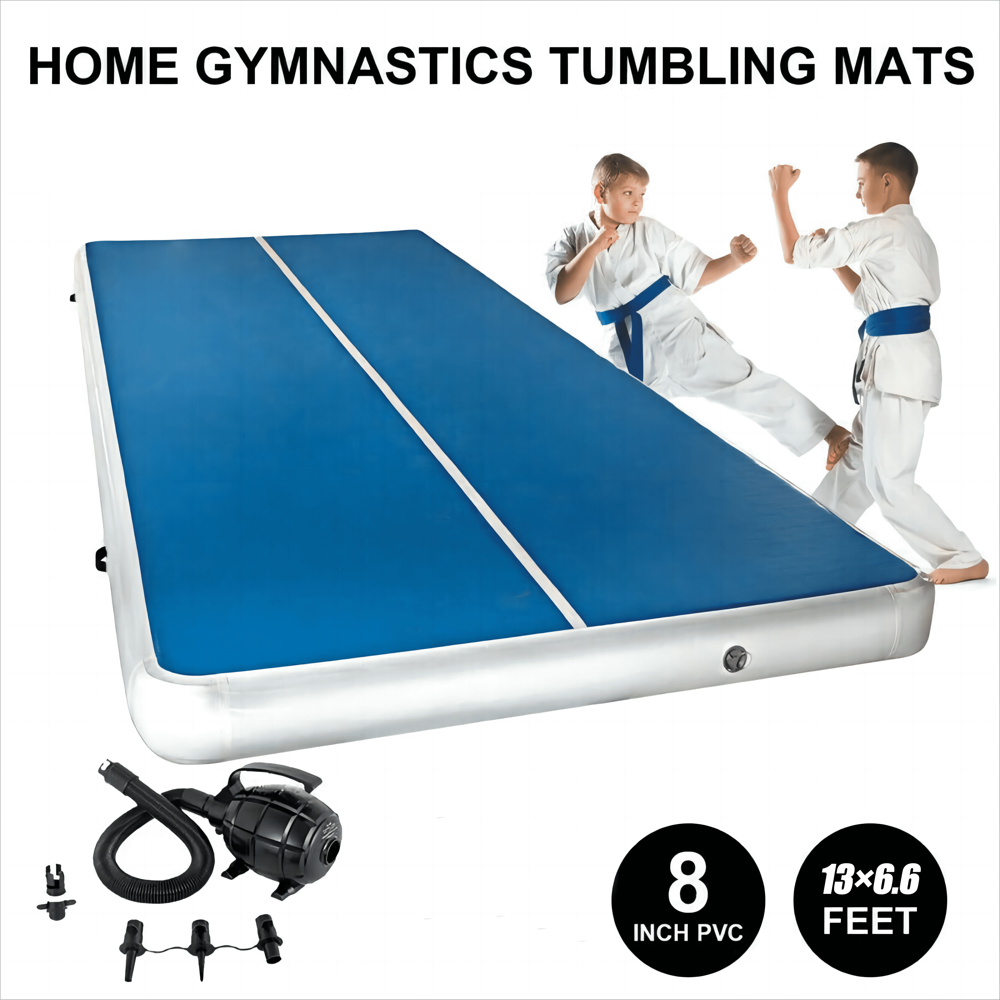 Air Tracking Mat Track Gym Mat 10-20 cm Hoge Gymnastiek Mat Opblaasbare