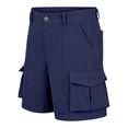 thumbnail image 3 of WOYY Kids School Cargo Shorts Boys Girls Casual High Waisted Uniform Shorts, Sizes 5-15, 3 of 7