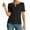A01 Black, variant on V Neck T Shirts For Women Short Sleeve Solid Colod Fashion Elegant Casual Tunic Tops Lightweight Summer Blouses Pullover Outfits Black XXL