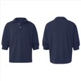 thumbnail image 2 of Camisas de Punto para Hombre, Camisas Casuales de Larga, Camisas Clásicas con Botones, Camisas de Golf Azul Marino S, 2 of 5