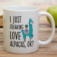 thumbnail image 4 of Funny Mug - I Just Freaking Love Alpacas Alpaca Fan Lover 11 Oz Ceramic Coffee Mugs - Funny, Sarcasm, Motivational, Inspirational birthday gifts for friends, him her coworkers, dad, mom sis, 4 of 6
