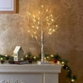 thumbnail image 4 of 2FT 24LT Lighted Birch Tree Battery Powered Timer Warm White LED Artificial Branch Tree for Home Party Festival Wedding Decor, 2FT Table Tree Lamp, 4 of 6