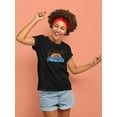 thumbnail image 2 of Gold Beach Surfer Art Shaped T-Shirt Women -Image by Shutterstock, Female Small, 2 of 4