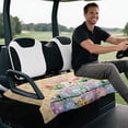 thumbnail image 5 of XYZCANDO Cute Easter Bunny Golf Cart Seat Cover | 4 Storage Pockets | Non-Slip Washable Universal Cover for 2-Seat Golf Carts, 5 of 8