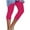 22# Hot Pink, variant on Womens Stretch Capri Pants High Waisted Rhinestone Trim Capri Leggings Workout Yoga Pants Comfy Compression Joggers Navy XL