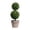 Green, variant on Artificial Topiary Ball Boxwood Bonsais, Faux Double Grass Ball Easter Decor for Indoor Outdoor Home, Low-Maintenance Fake Greenery Tabletop Ornament that Adds Fresh Natural Charm, 9*3in, Yellow
