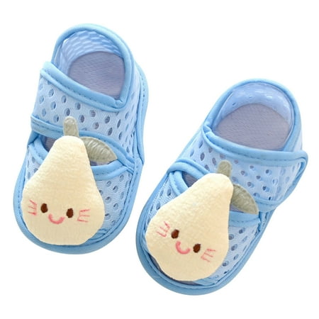 

QIANGONG Toddler Shoes Boys Girls Sandal Toddler Breathable Cartoon Mesh The Floor Shoes Barefoot Sandal Non Slip Shoes (Color: Blue Size: 14 )