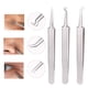 thumbnail image 2 of Extractor de puntos negros y comedones, 3 piezas, 3 en 1, profesional, de acero inoxidable, para eliminar puntos negros, acné, imperfecciones y puntos blancos, juego de herramientas quirúrgicas,, 2 of 6