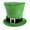 A, variant on Green Homburg Leprechaun Fashion Top Hat Gifts for Boyfriend Hat Wide Brimmed Unisex Wear for Gatherings Photo Props