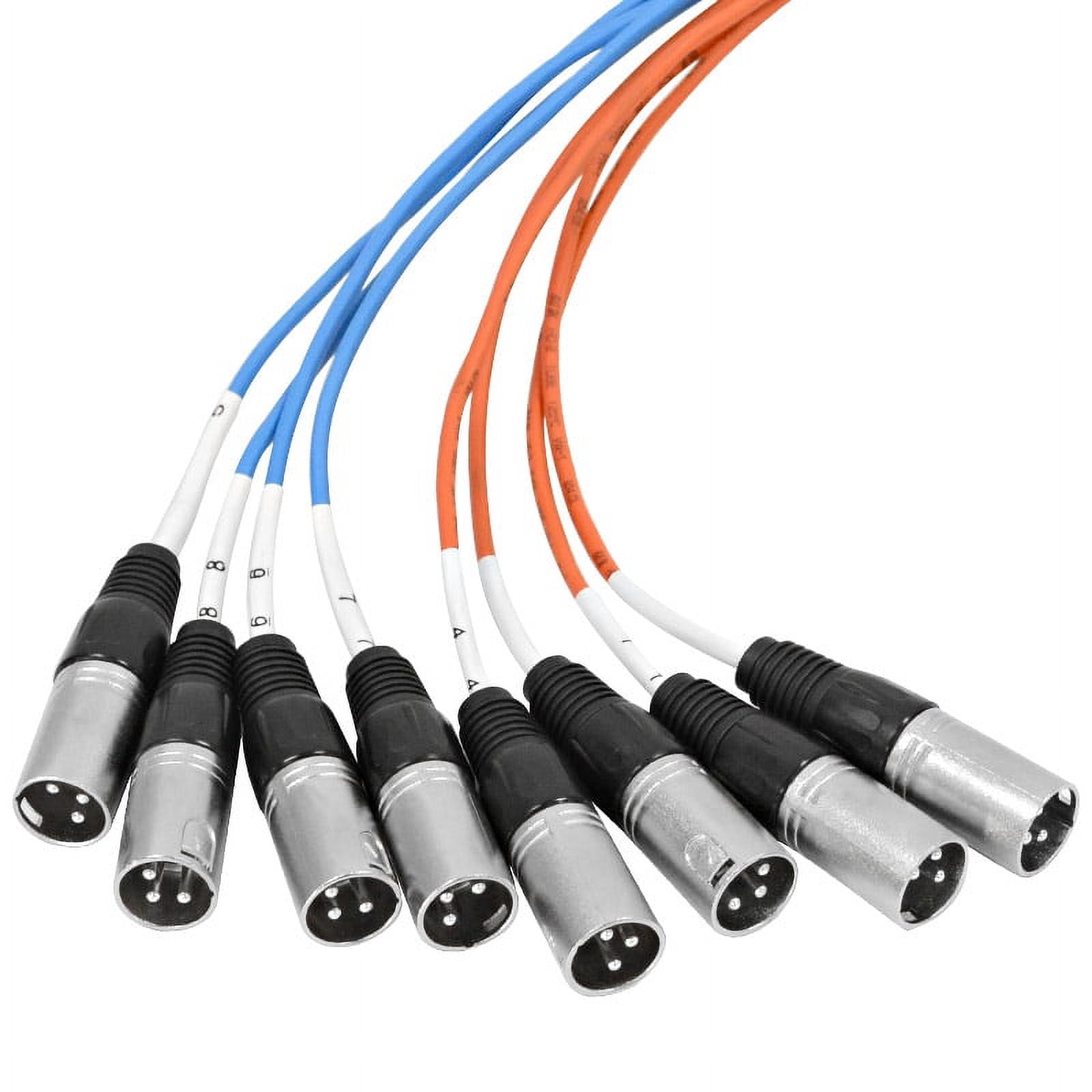 Seismic Audio 8 Channel 20' TRS to XLR Male and 20' TRS to XLR Female Snake Cable Bundle - SAXT-8x20_MF