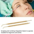 thumbnail image 3 of 2pcs Eyelash Lift Separator Tools, Double Headed Stainless Steel Lash Separation Rod with Comb, for Eyelash Extensions Eyebrows Perming Daily Makeup, 3 of 7