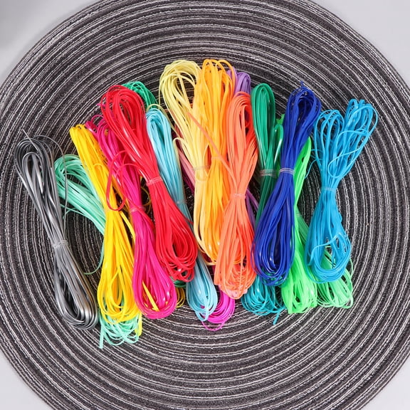 Soimiss 20pcs Twine String for Crafts PVC Assorted Color for DIY Projects