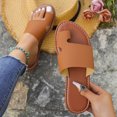 thumbnail image 4 of HBFAGFB Women's Slippers Fashion Spring Summer Flat Bottom Breathable Simple Beach Shoes Brown Size 39, 4 of 8