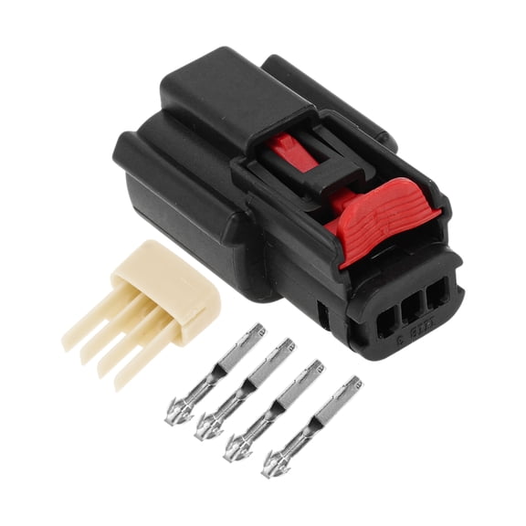 Unique Bargains 1 Set 3 Pins Ignition Coil Connector Plug for Ford Edge 2007-2017 Female Connector Terminal Housing Plug Connector No.9U2Z14S411EA